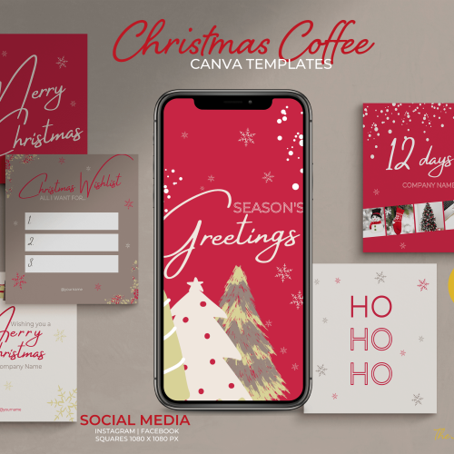 Christmas Coffee | Festive Social Media Package