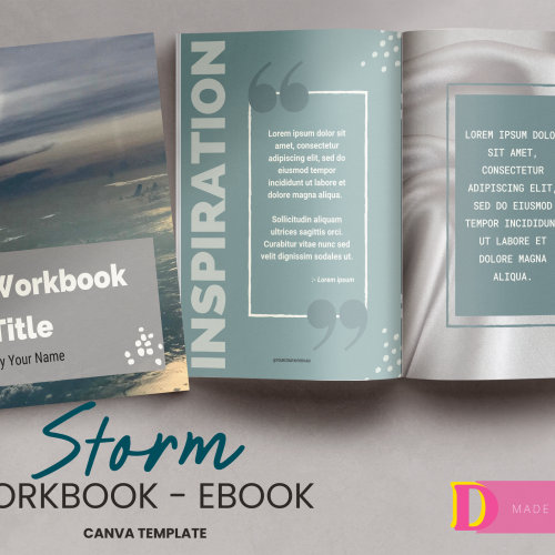 Storm | Course Workbook/eBook/Lead Magnet Canva Template
