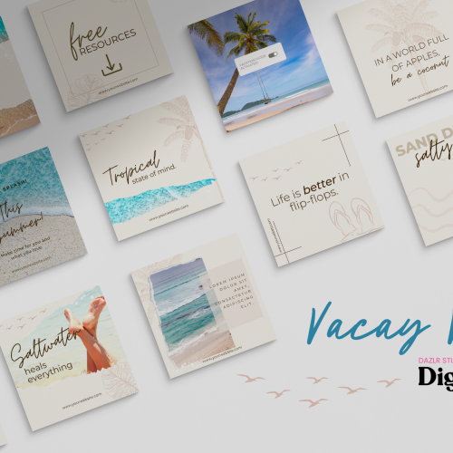 Vacay Vibes | Summer Social Media Template Package